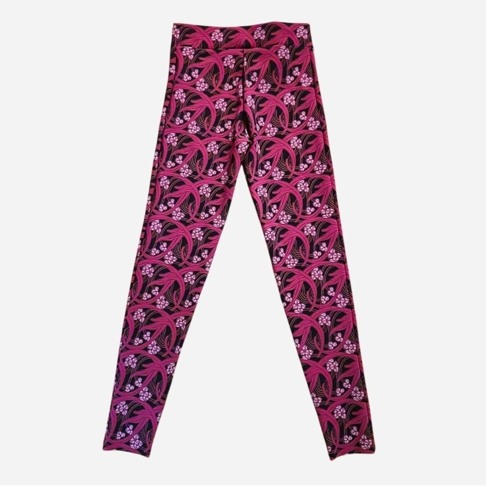 Vibrant Pink Patterned Leggings